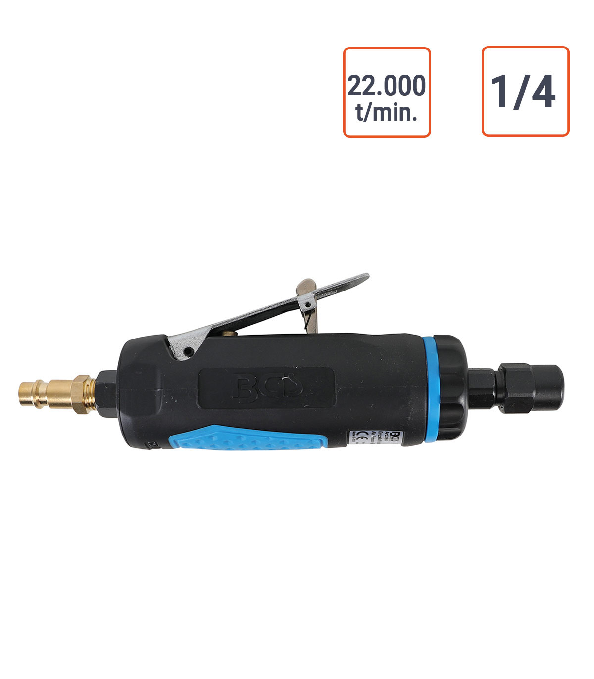 Meuleuse pneumatique courte 22.000 tours/min.