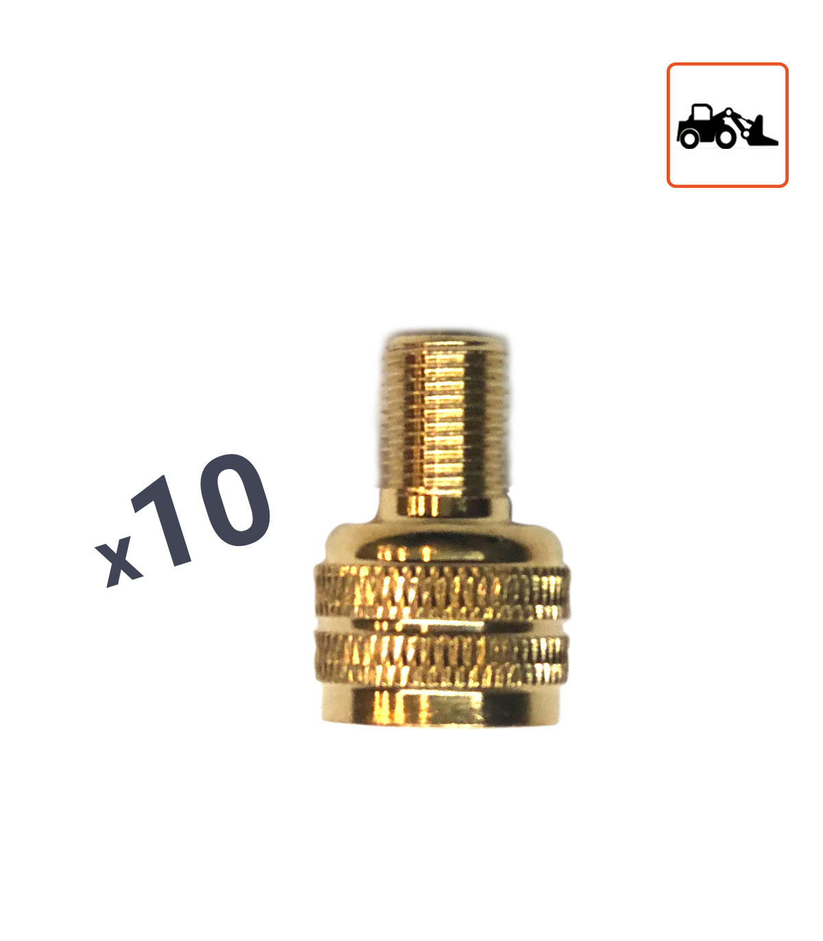 Embout convertisseur valves Génie Civil vers Poids Lourds par 10 ex.