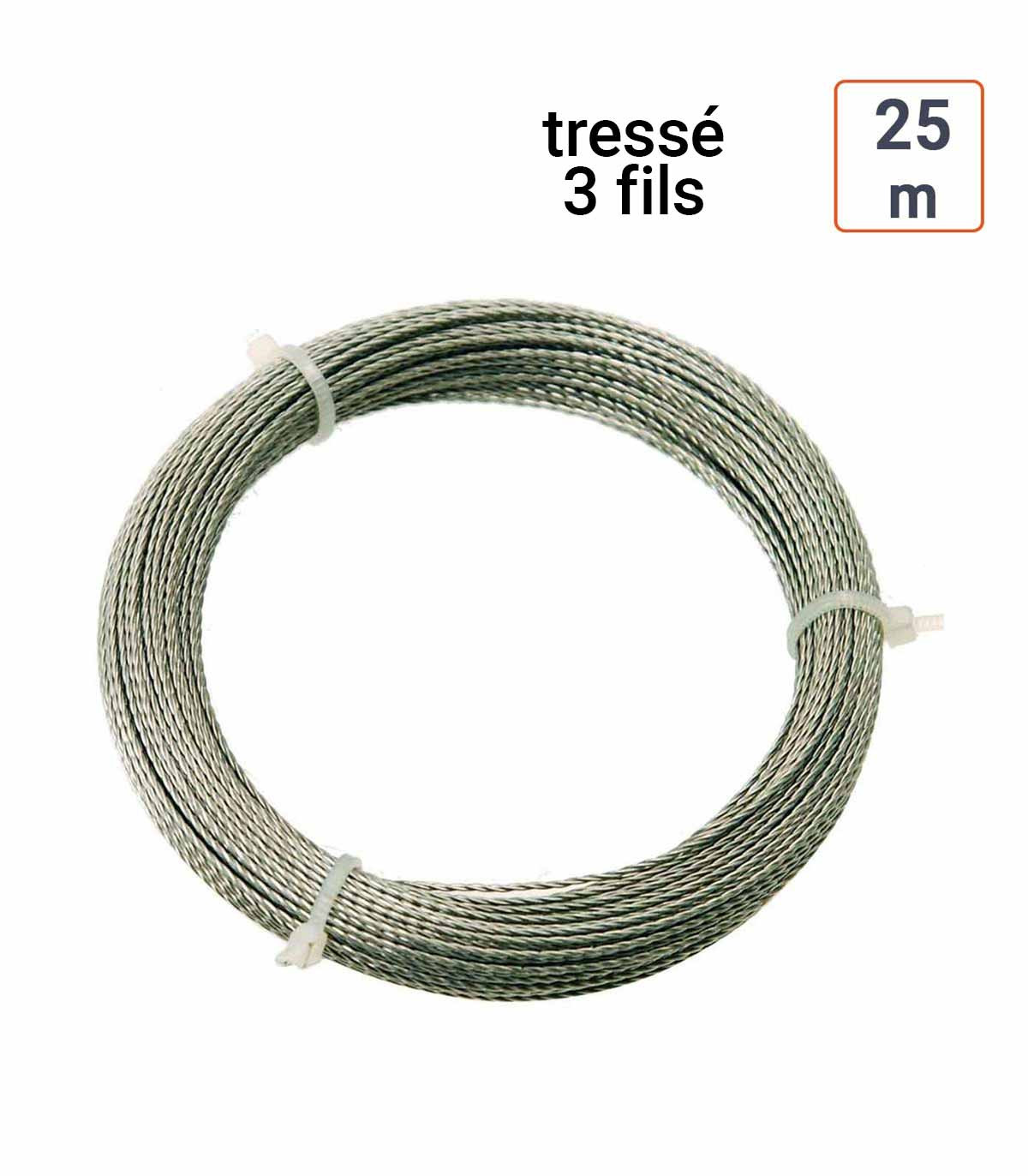 fil d'acier découpe pare-brise 25 m