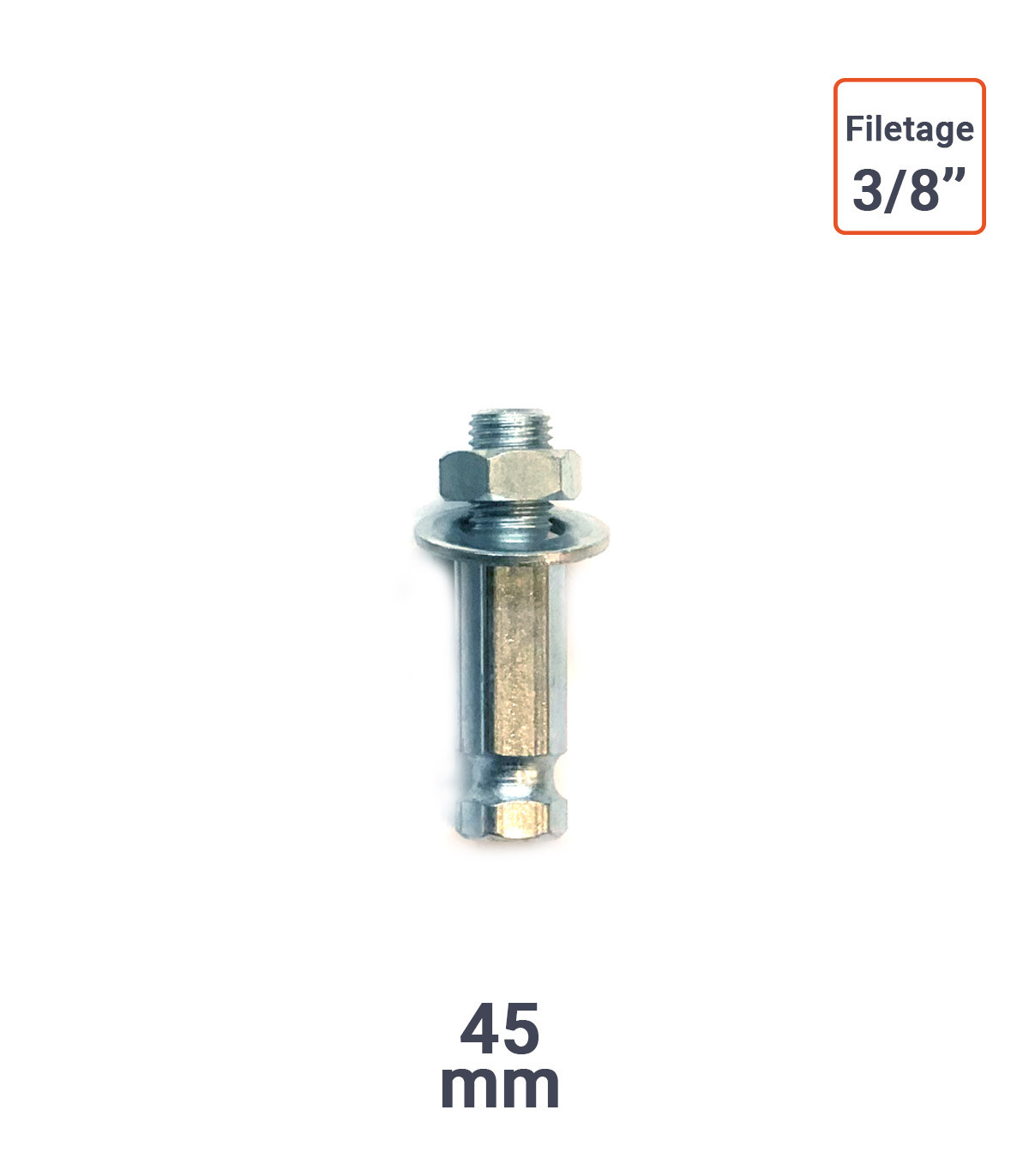 adaptateur porte outils NV11 Hex11 pour Rape Cloche filetage 3/8''