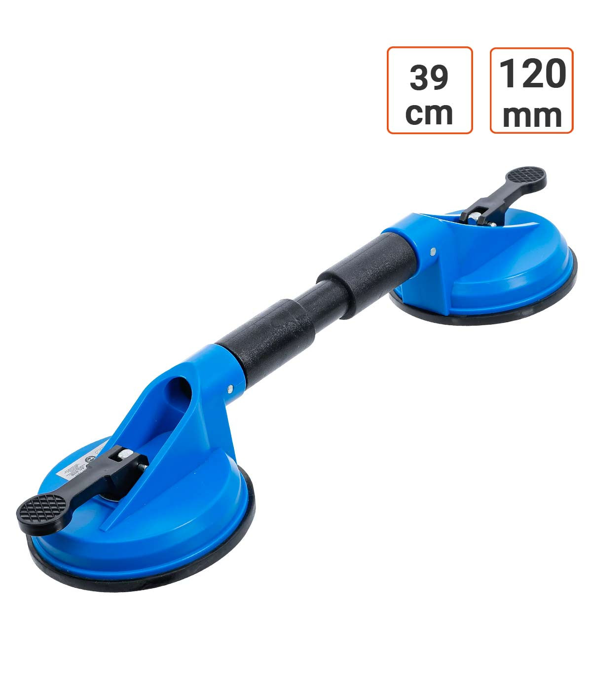 Double Ventouse Articulée pour Pare-brise diamètre 120 mm
