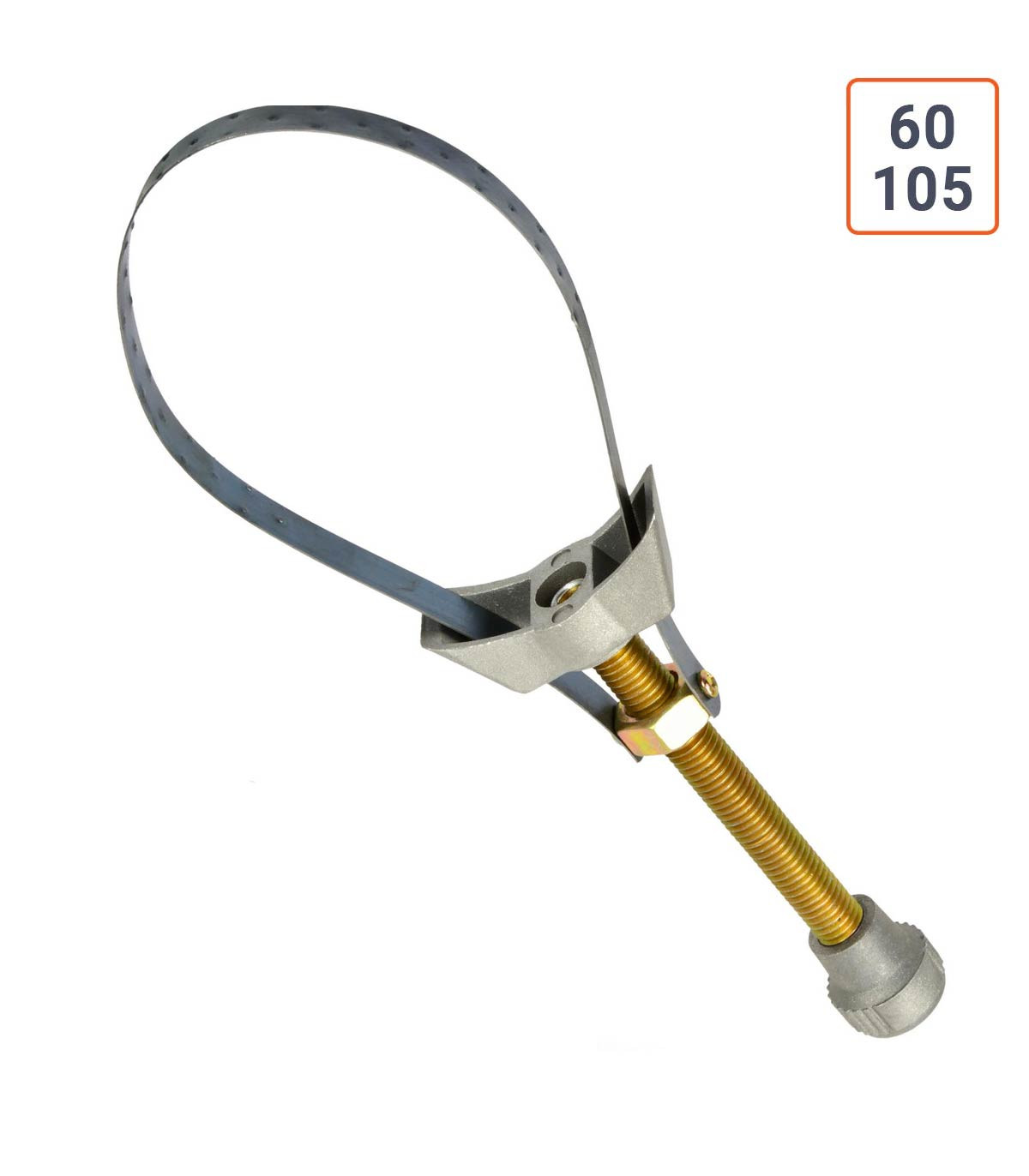 Clé à filtre à sangle acier à ressort de 60 à 105 mm