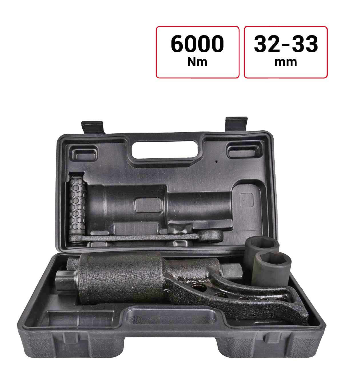 Démultiplicateur de roue 6000 Nm inclus 2 douilles 32 et 33 mm