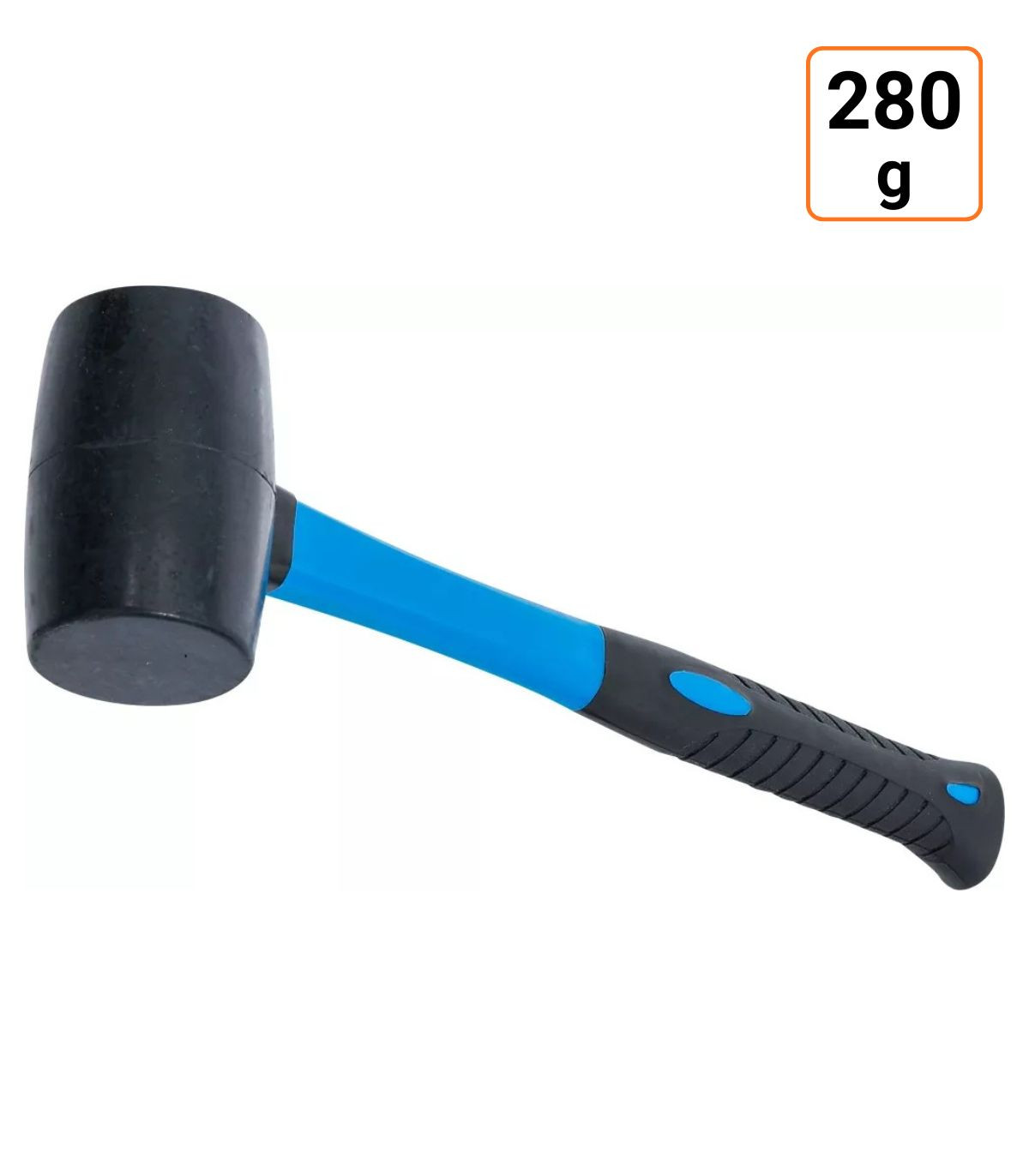 Maillet caoutchouc manche en fibres de verre 280 g