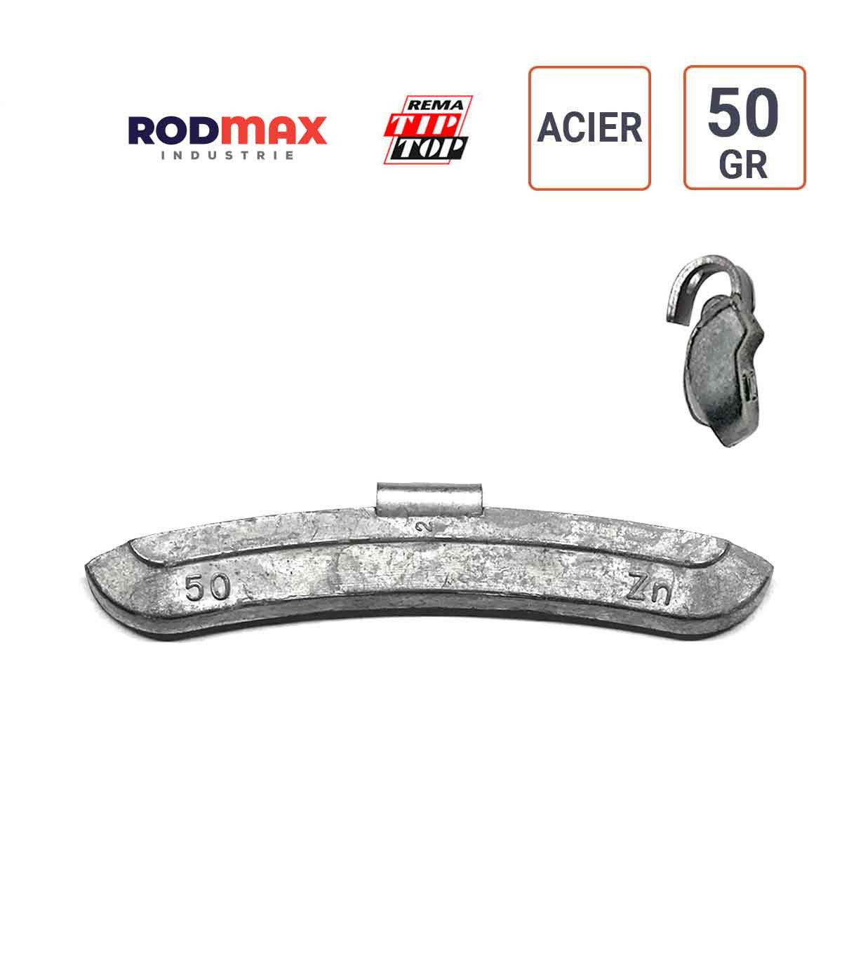 Masses ACIER de 50 gr.  boite de 50 ex. RODMAX