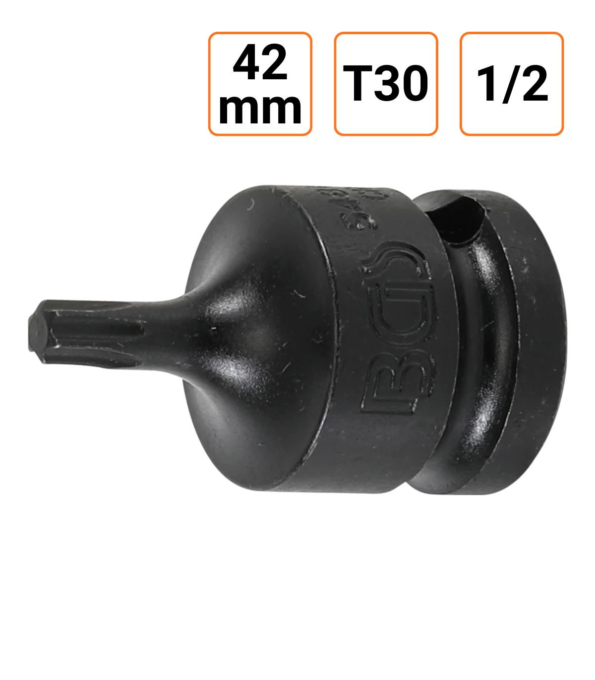 Douille à choc Torx T30 1/2" pouce longueur 42 mm