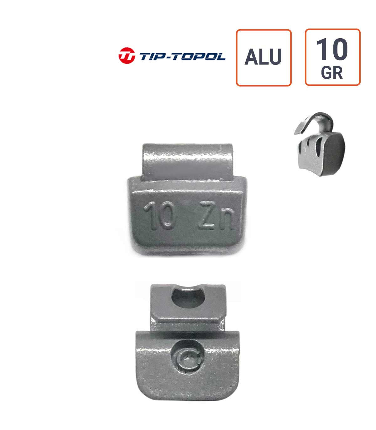 Masses ALU de 10 gr. boite de 100ex.