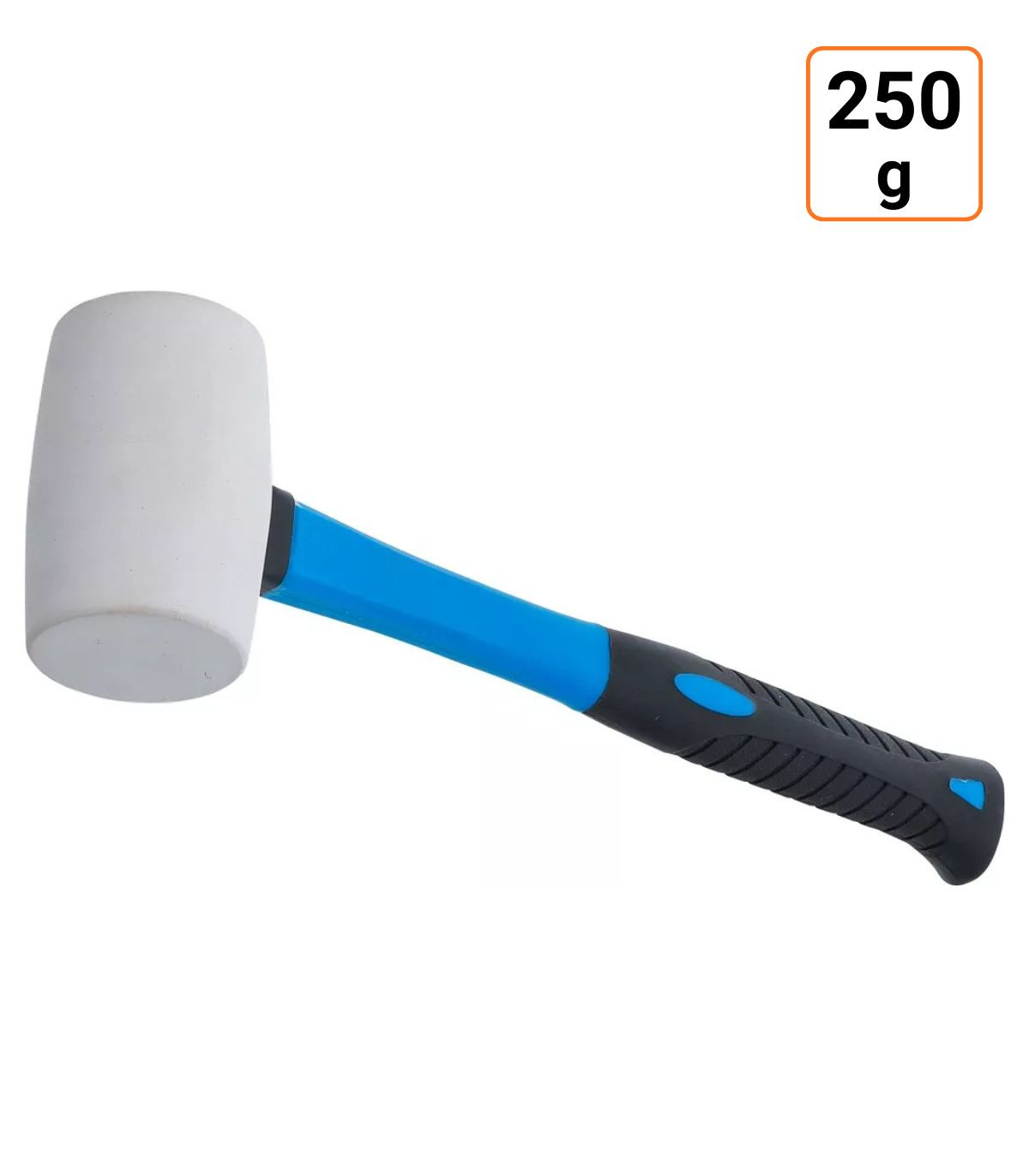 Maillet caoutchouc manche en fibres de verre 250 g