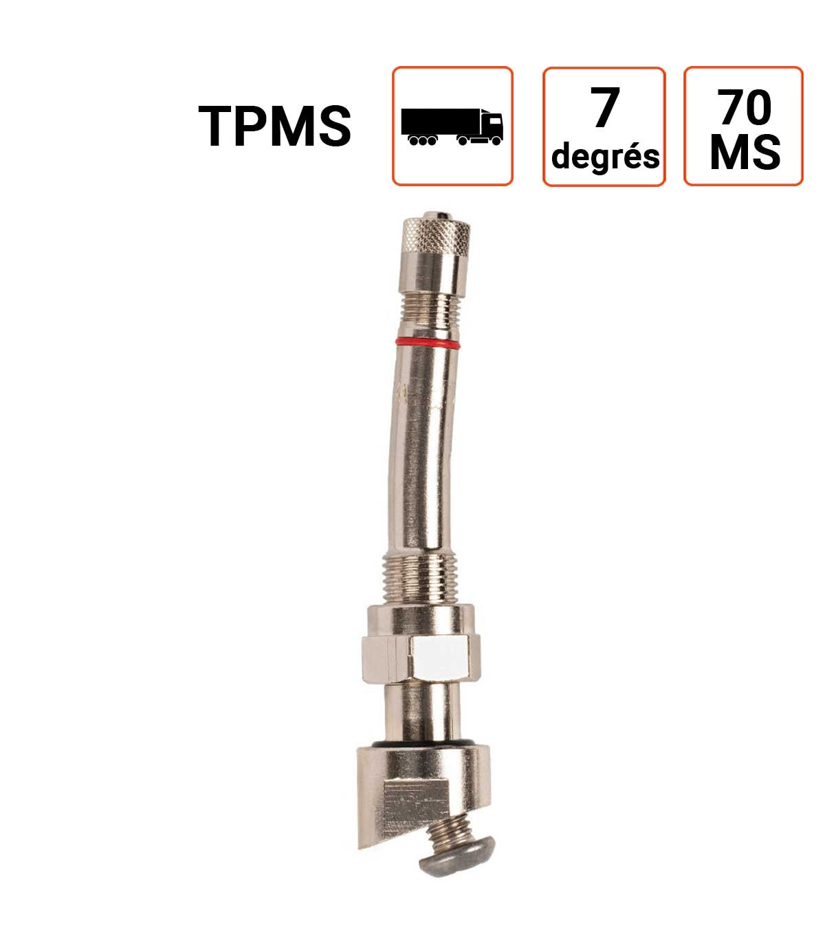 Valve Poids Lourds type ALCOA angle 7° pour TPMS
