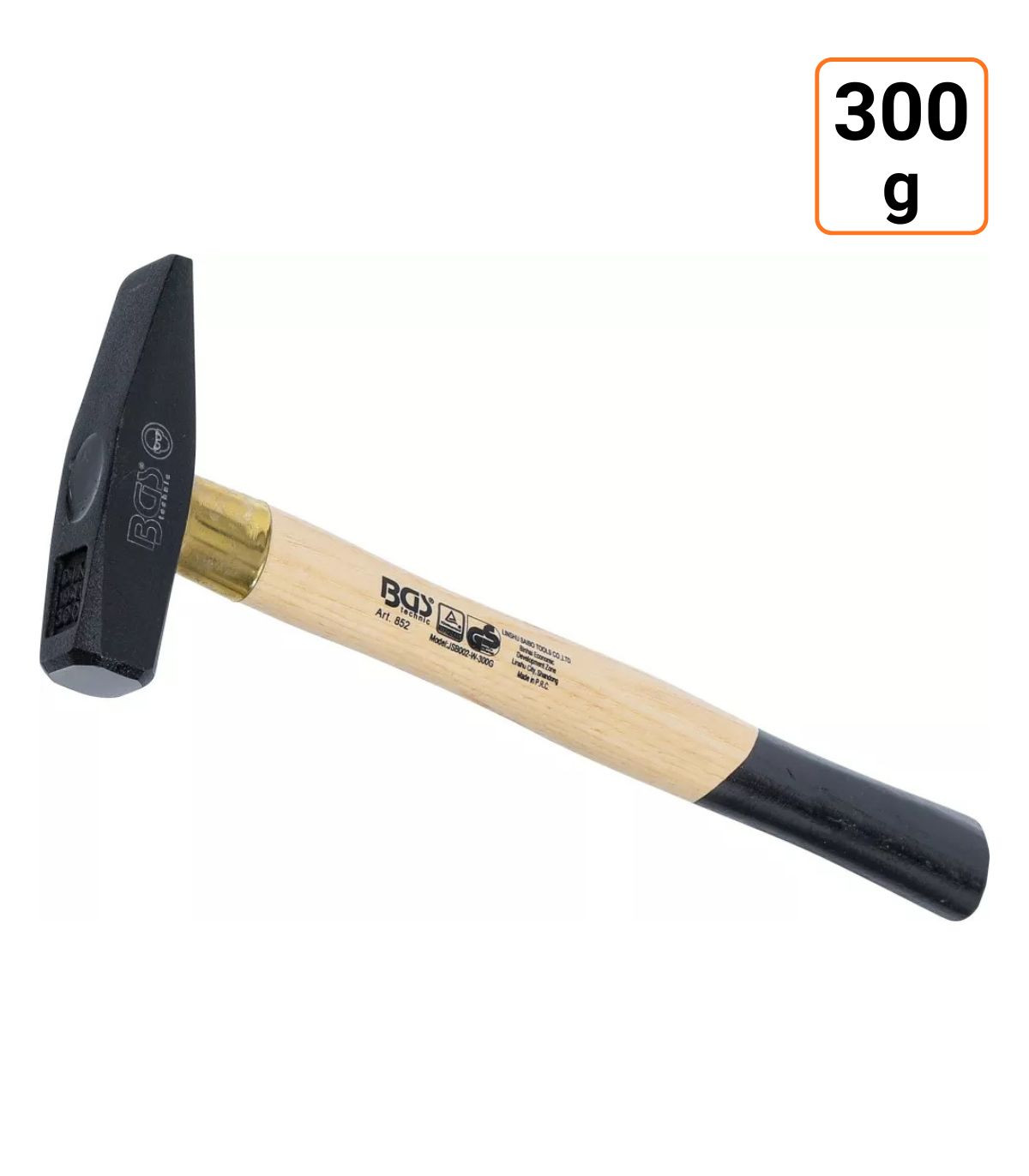 Marteau mécanicien manche en bois 300 g