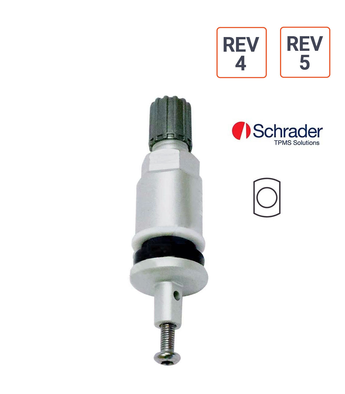 Valve TPMS ALU type Schrader REV4/REV5