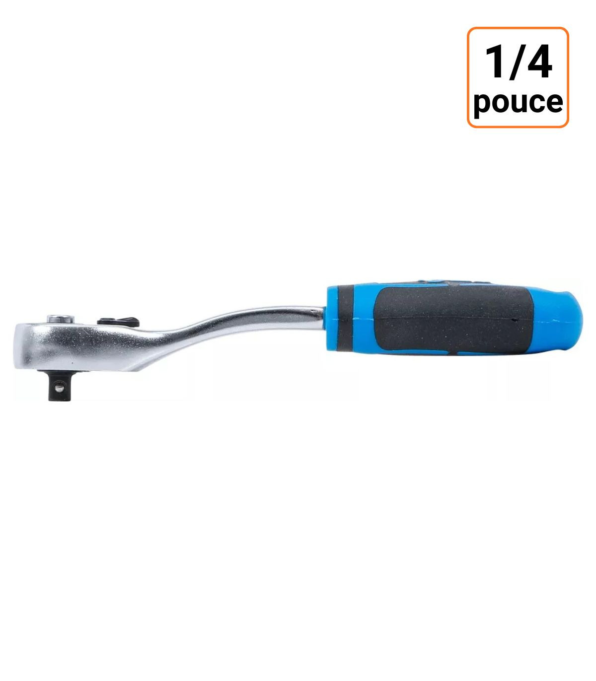 Cliquet réversible coudé à denture fine 1/4 pouce