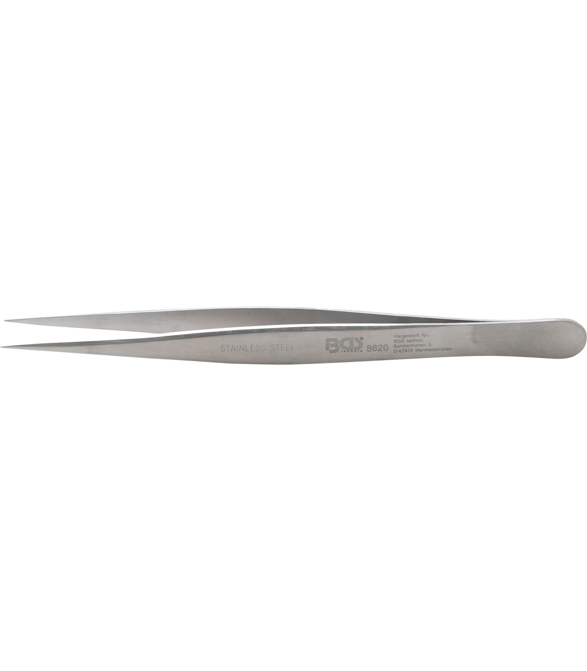 Pincette pointue en acier droite 125 mm