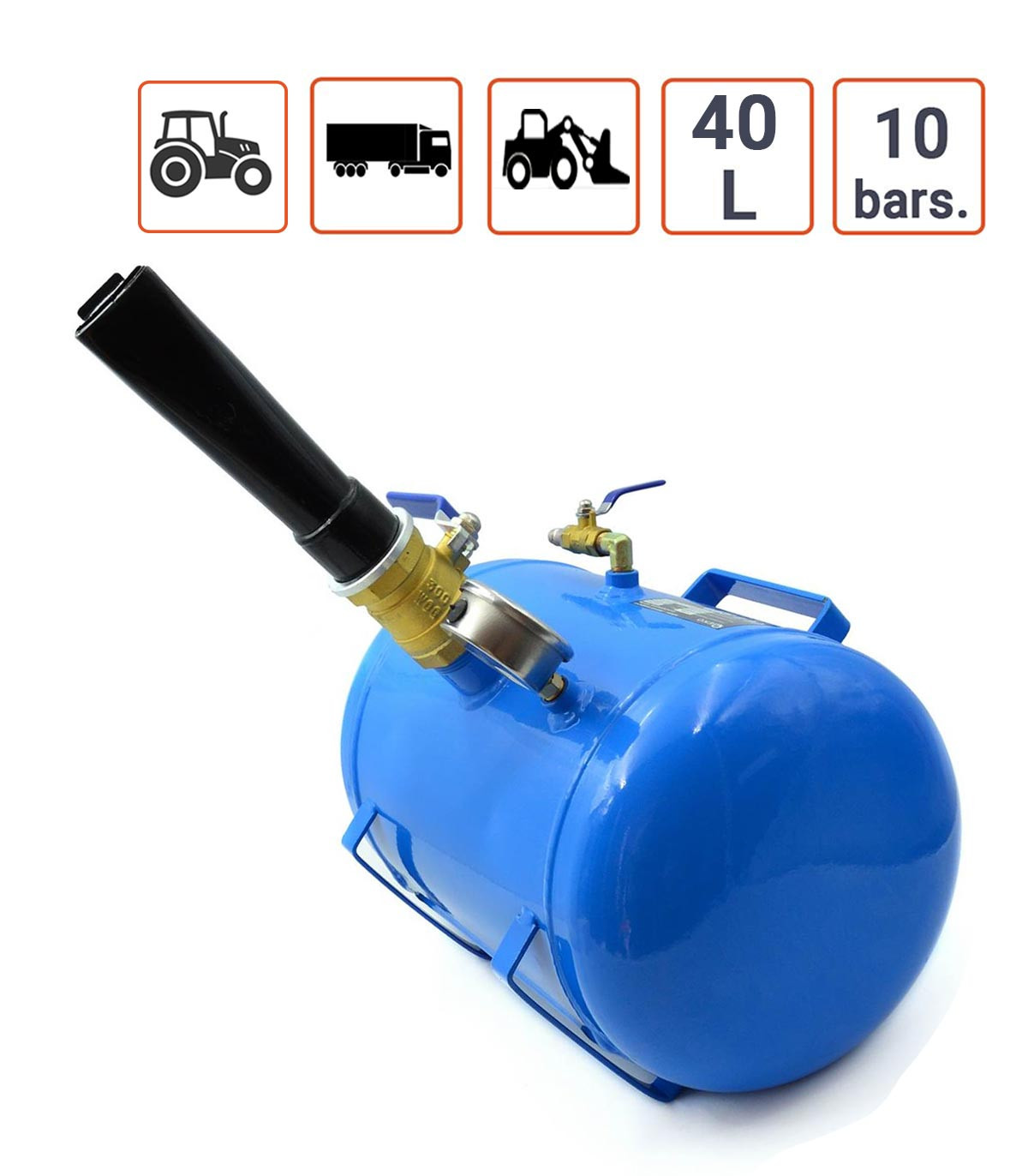Canon à air 40 Litres pour pneus PL , Agricoles et GC