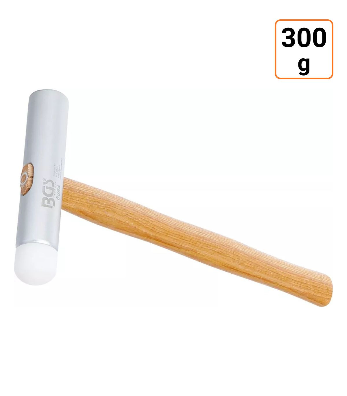 Maillet en aluminium et plastique tête longue 300 g