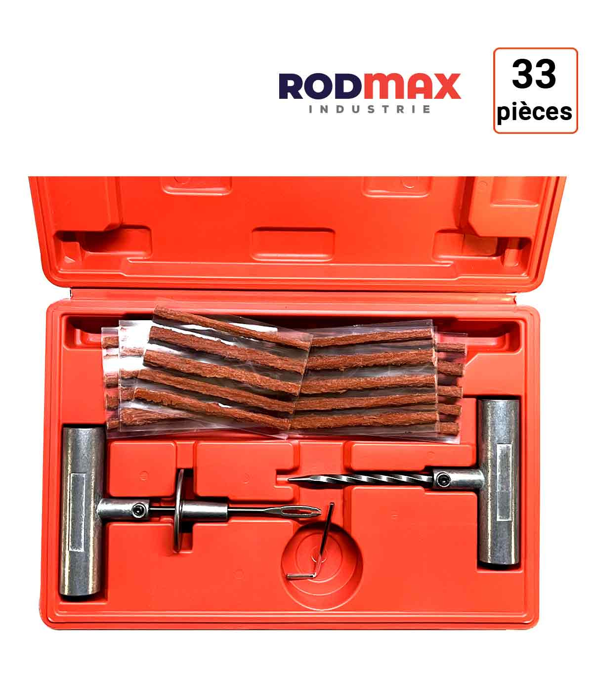 Coffret de réparation crevaison avec 33 pièces