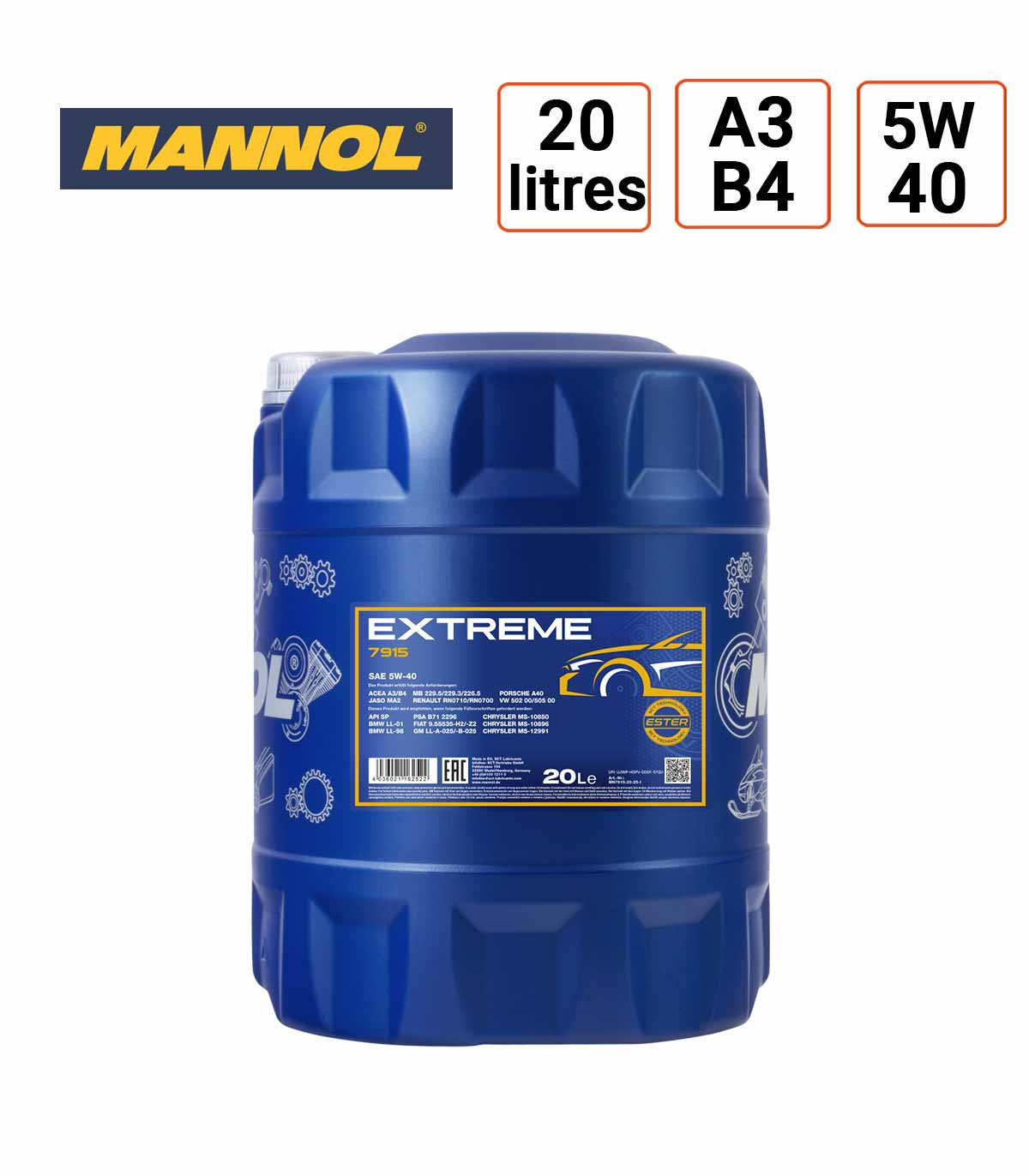 Huile moteur Mannol Extreme 5W40