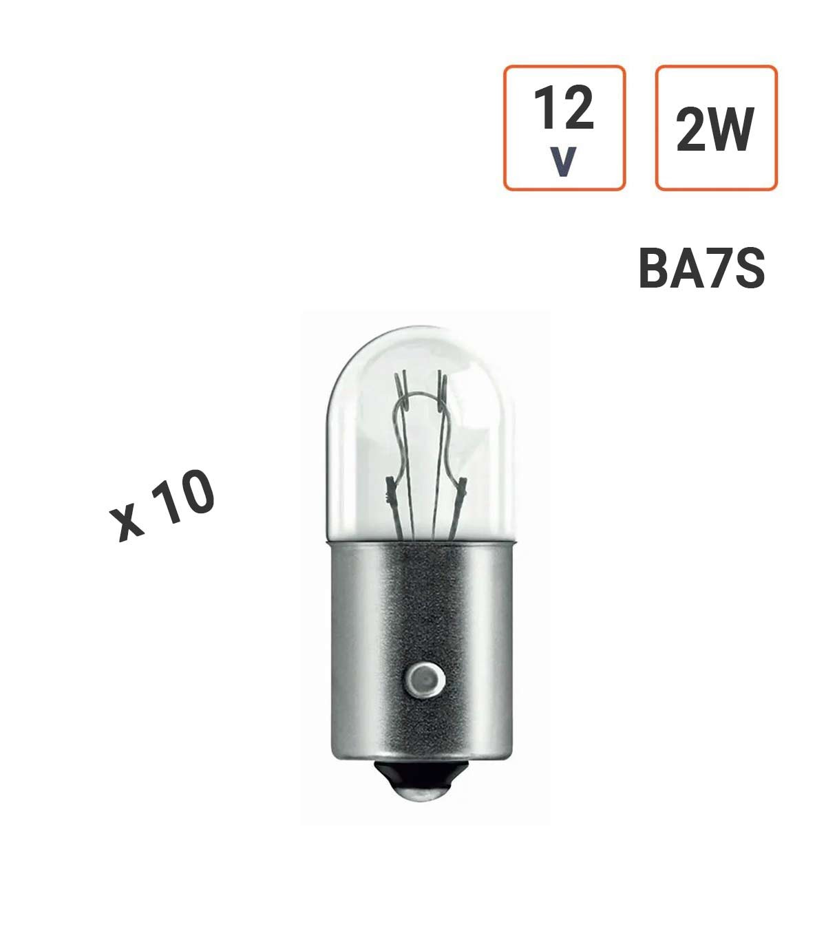 Ampoule 2W 12V la boite de 10 ampoules