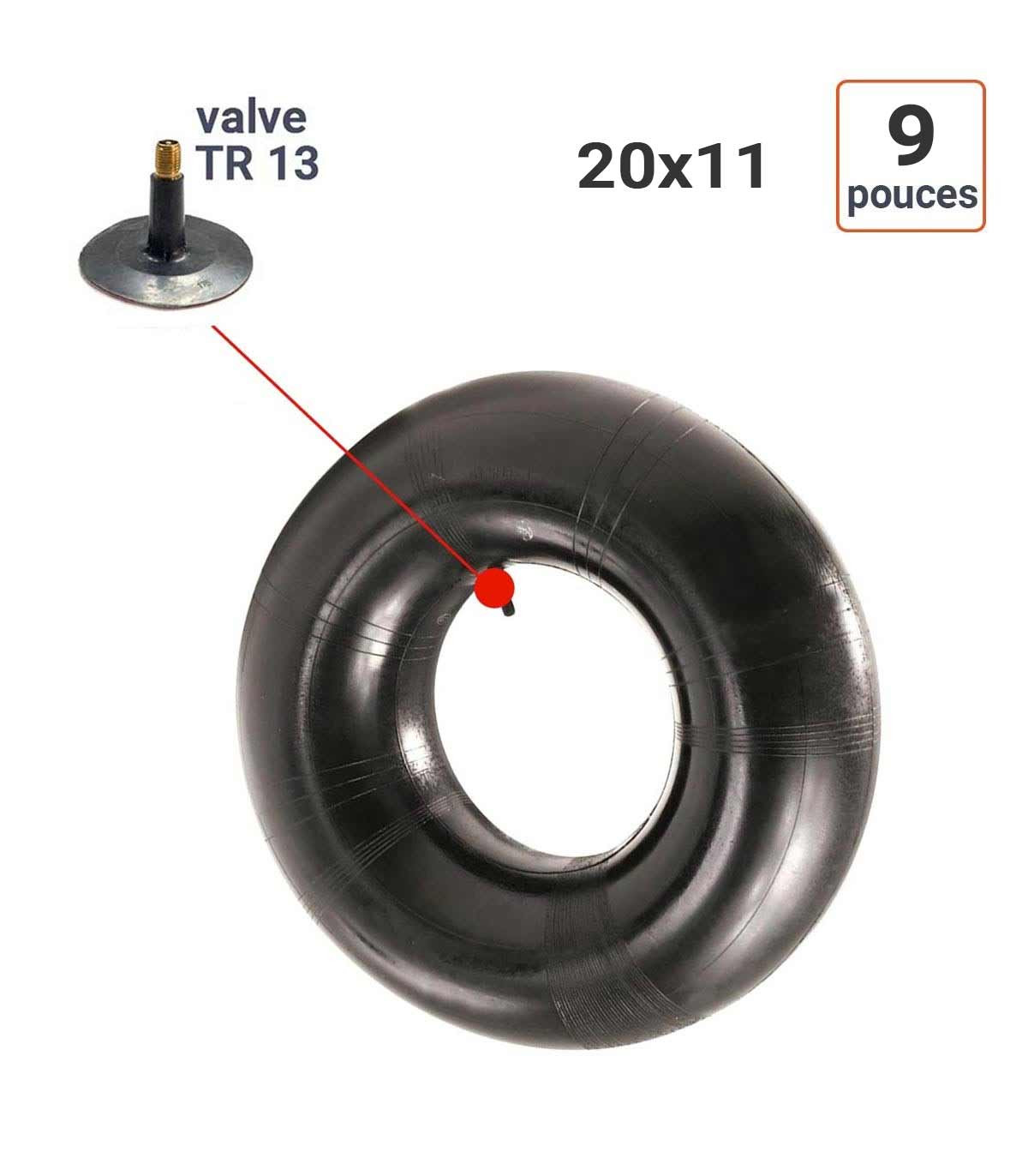 Chambre à Air 20x11-9 valve TR 13