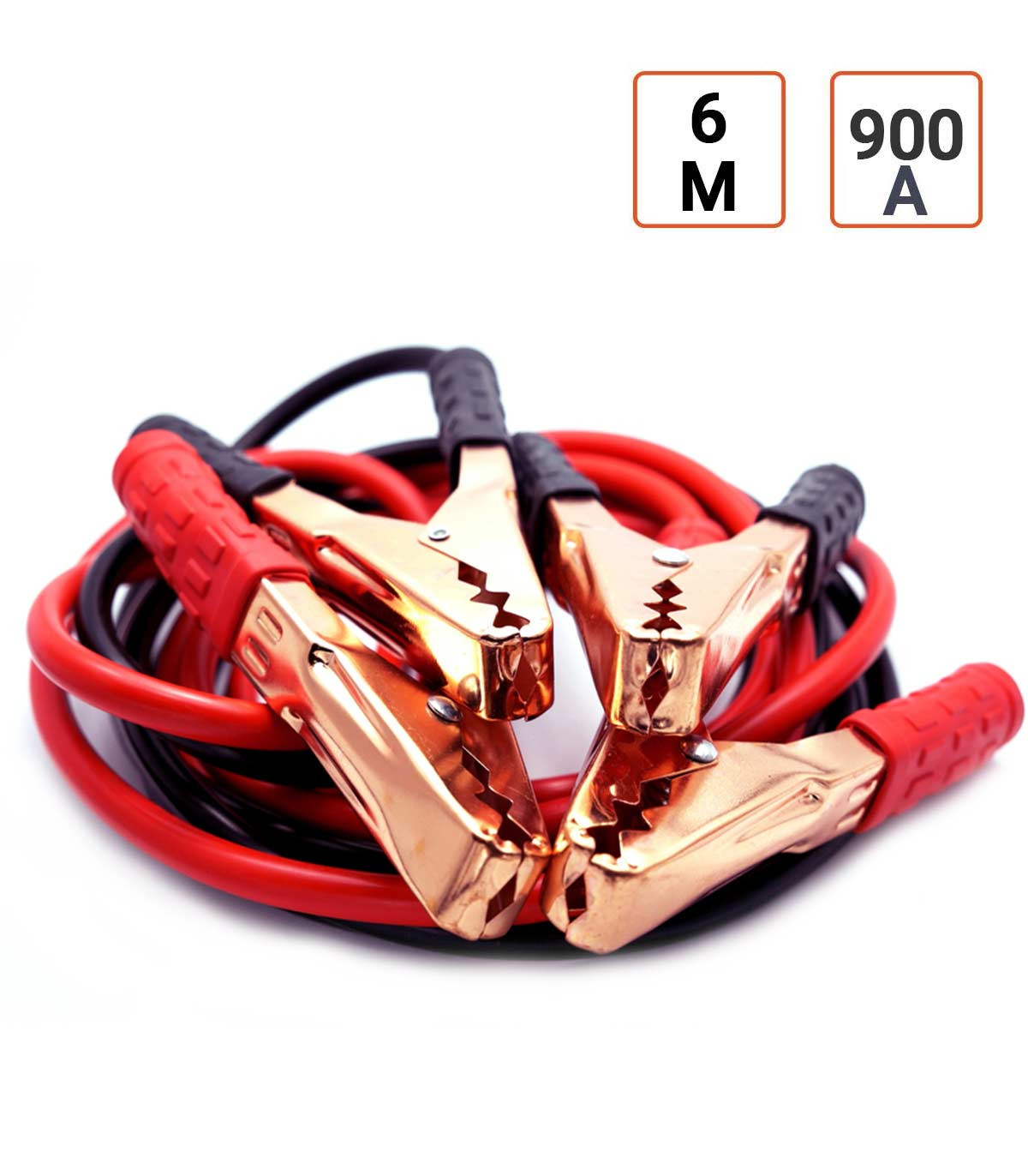 Cables de démarrage batterie 900 Ampères - version PRO 6 mètres