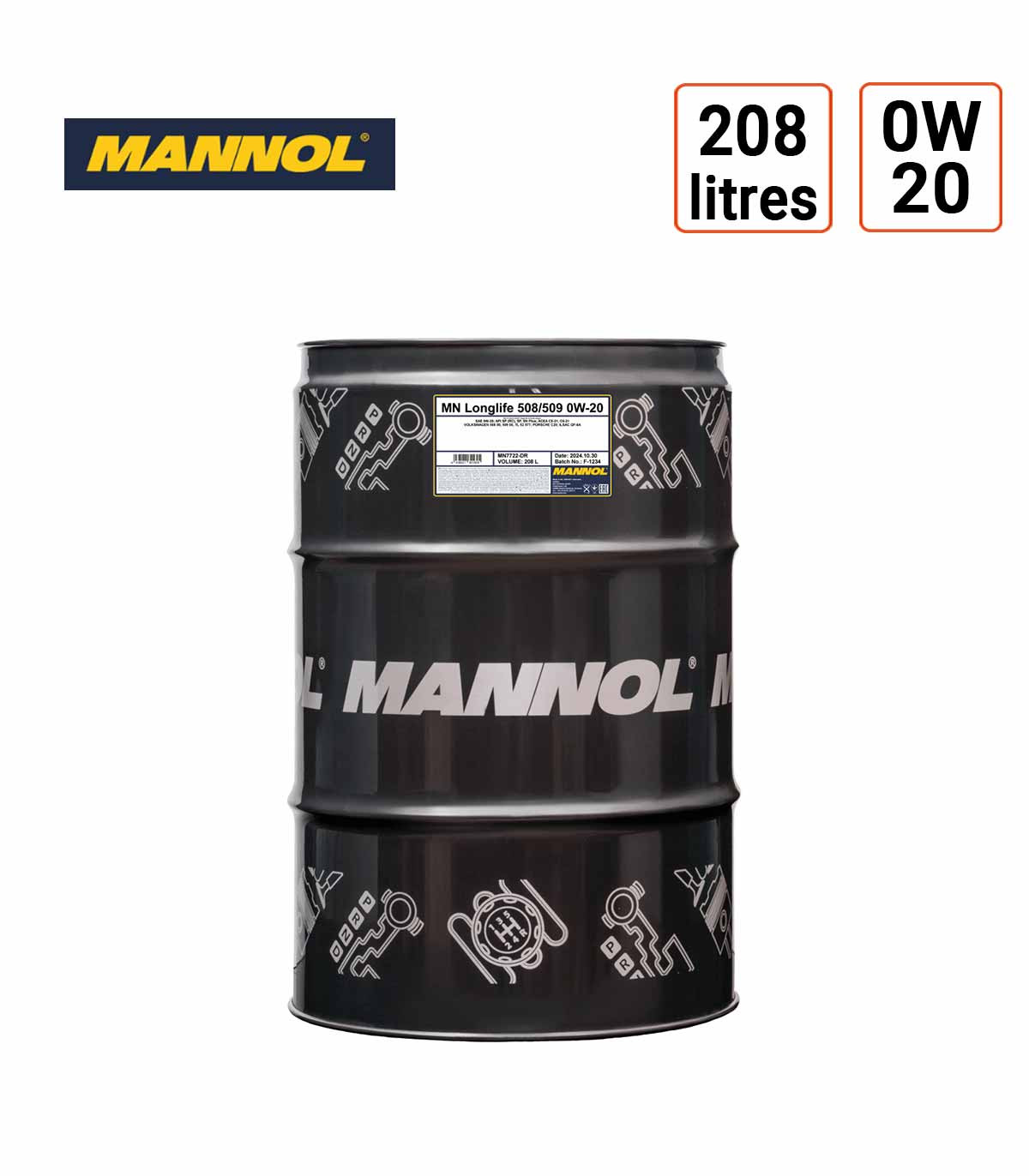 Huile moteur Mannol LongLife 0W20 508/509
