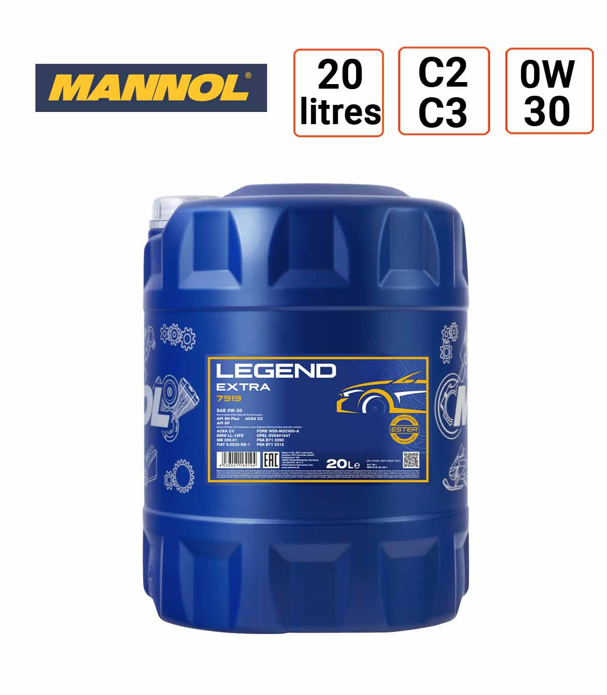 Huile moteur Mannol Legend Extra 0w30