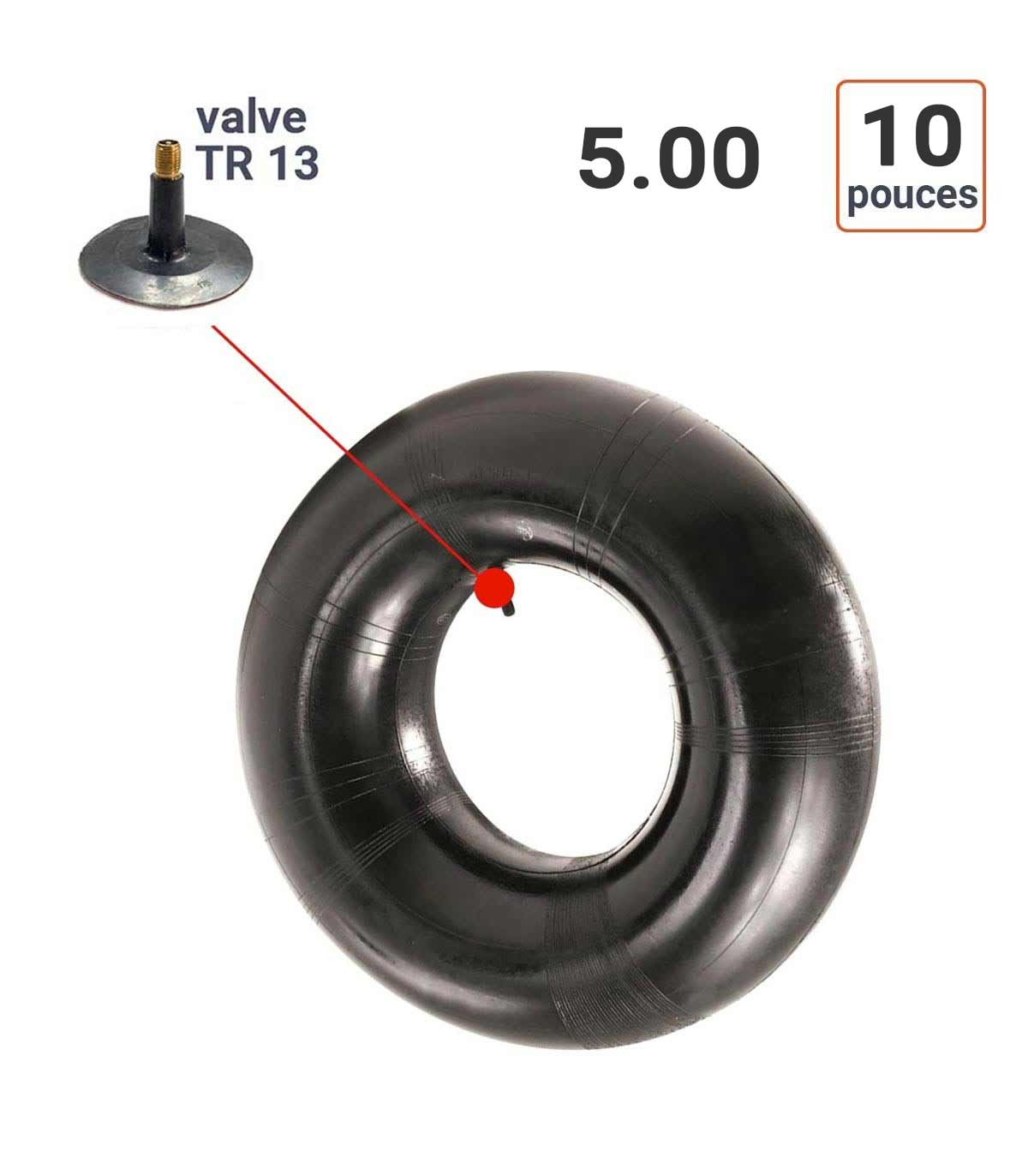 Chambre à air 5.00-10 valve TR13