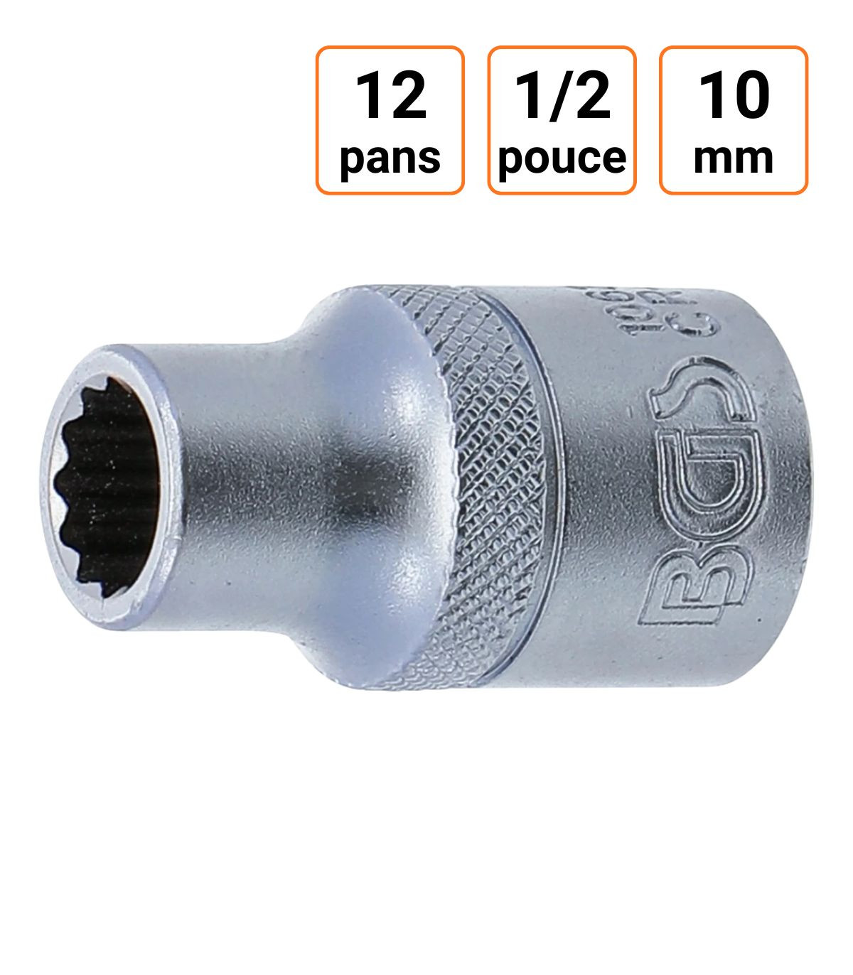 Douille CRV douze pans 1/2 pouce en 10mm