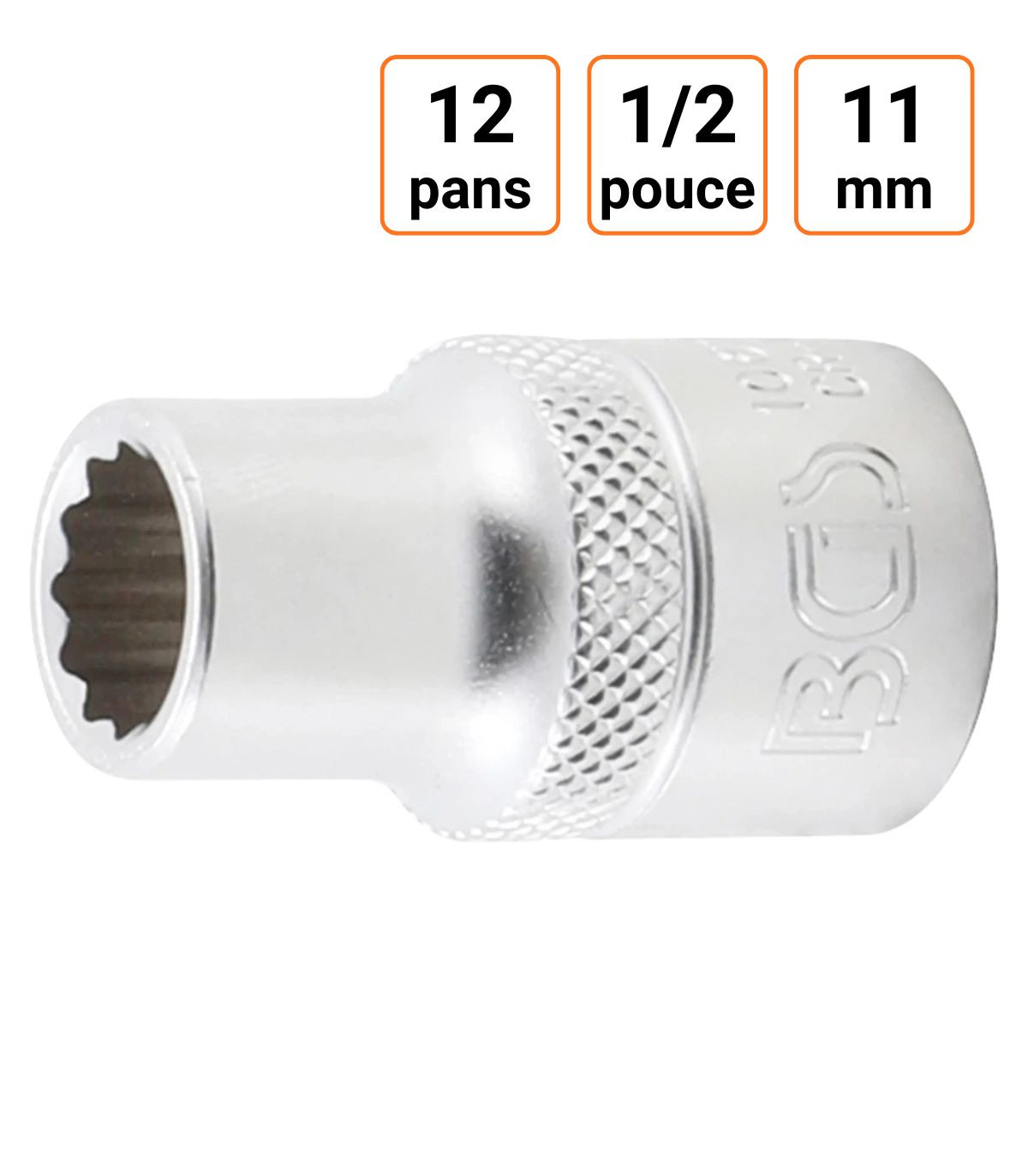 Douille CRV douze pans 1/2 pouce en 11mm