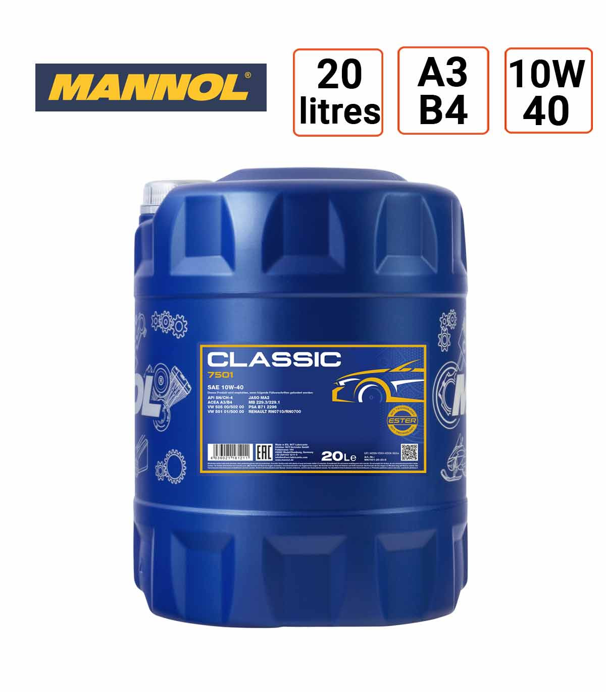 Huile moteur Mannol Classic 10W40