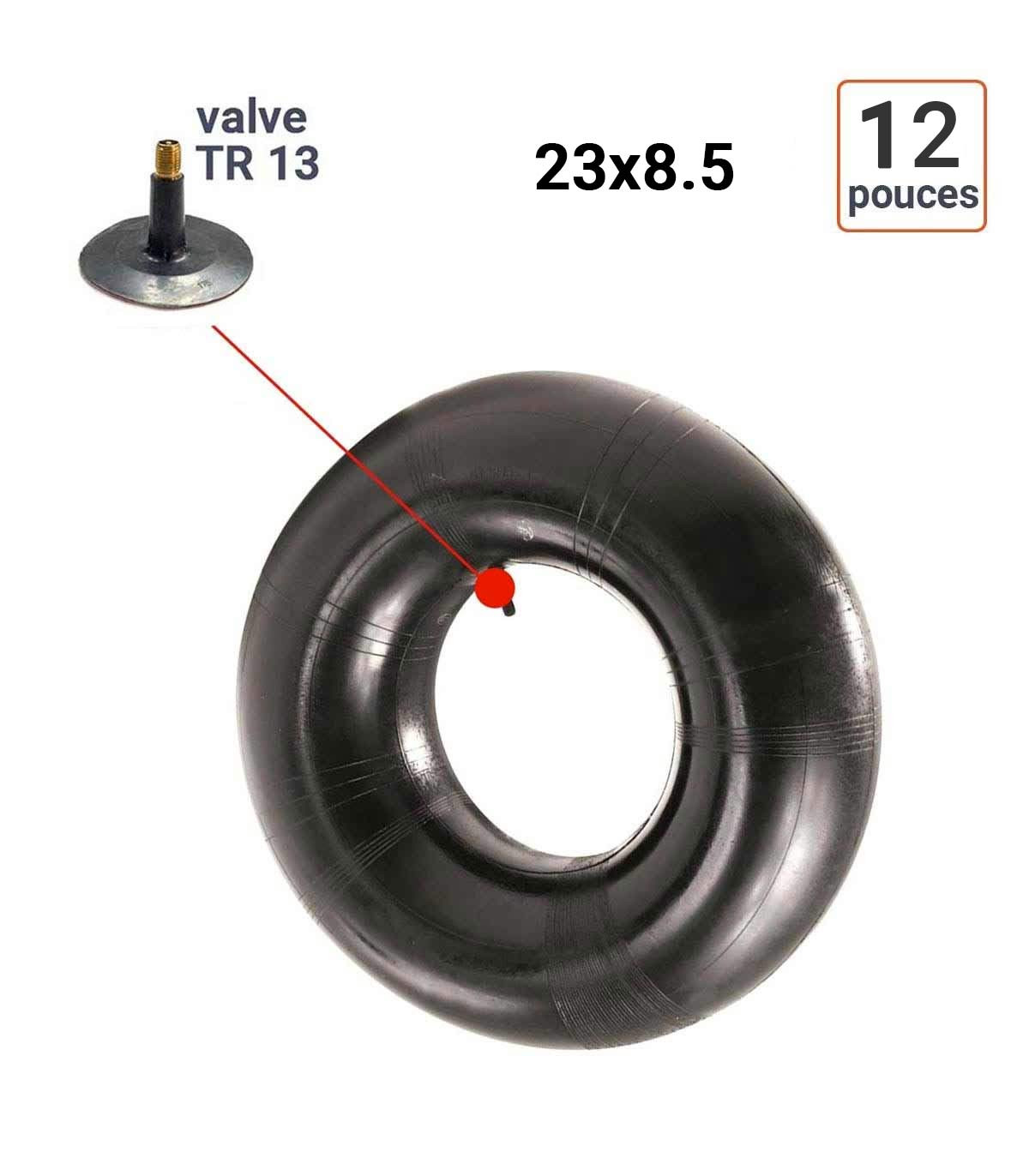 Chambre à Air 23x8.5-12 valve TR 13