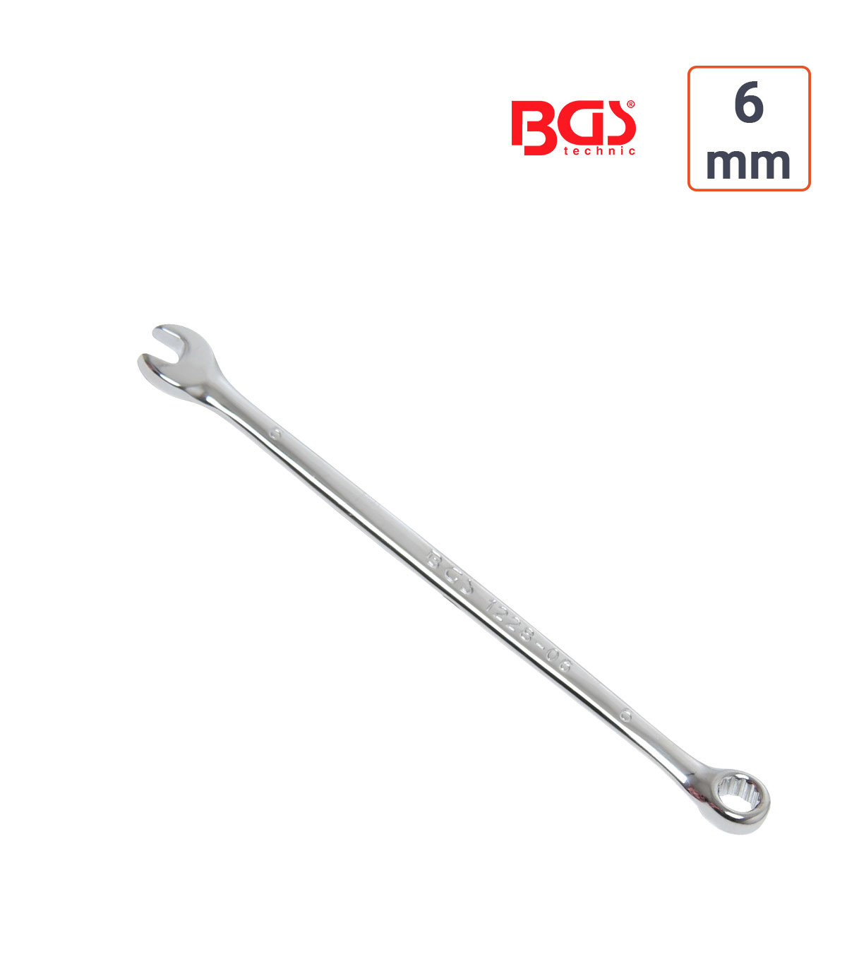 Clé mixte 6 mm extra longue haute qualité