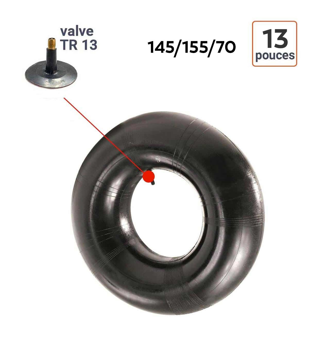 Chambre à Air 145/155/70-13 valve TR 13