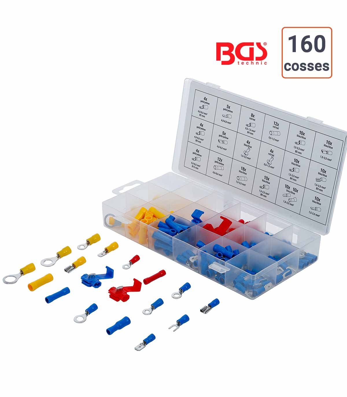 Coffret de 160 cosses automobiles