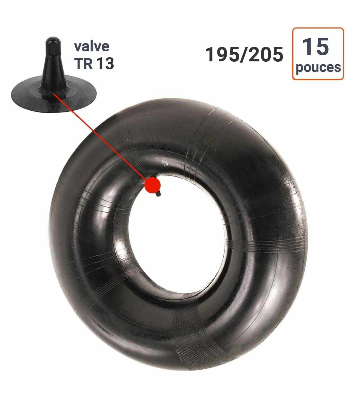 Chambre à Air 195/205-15 valve TR13