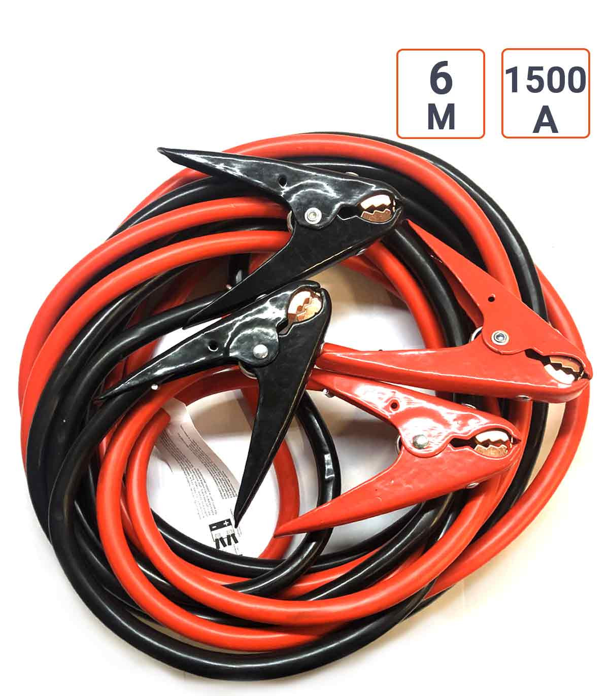 Cables de démarrage batterie 1500 Ampères version PRO 6 mètres