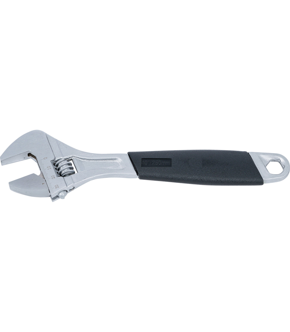 Clé à molette avec poignée en plastique ouverture max 30 mm