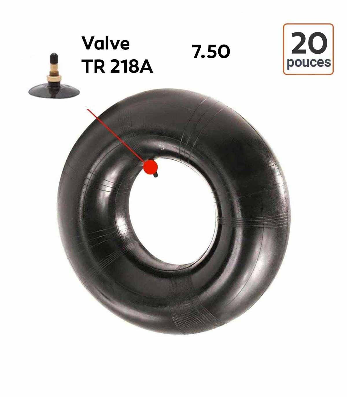 Chambre à Air 7.50-20 valve TR218A