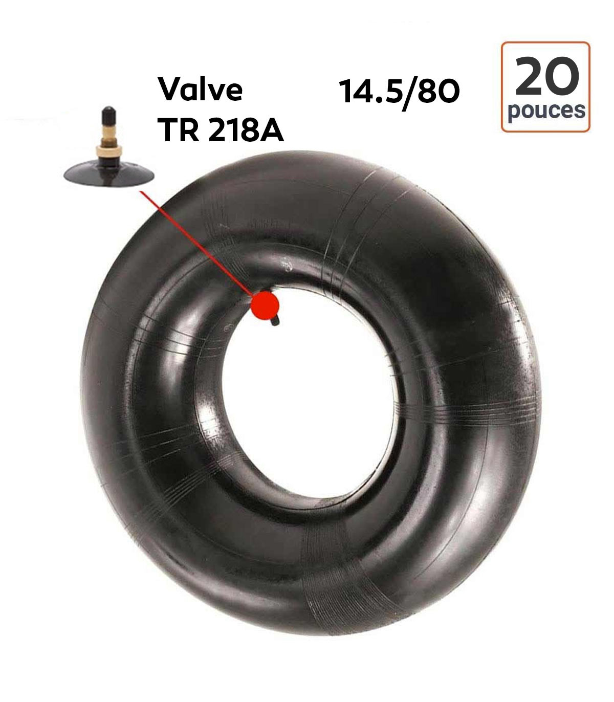 Chambre à Air 14.5/80-20 valve TR218A