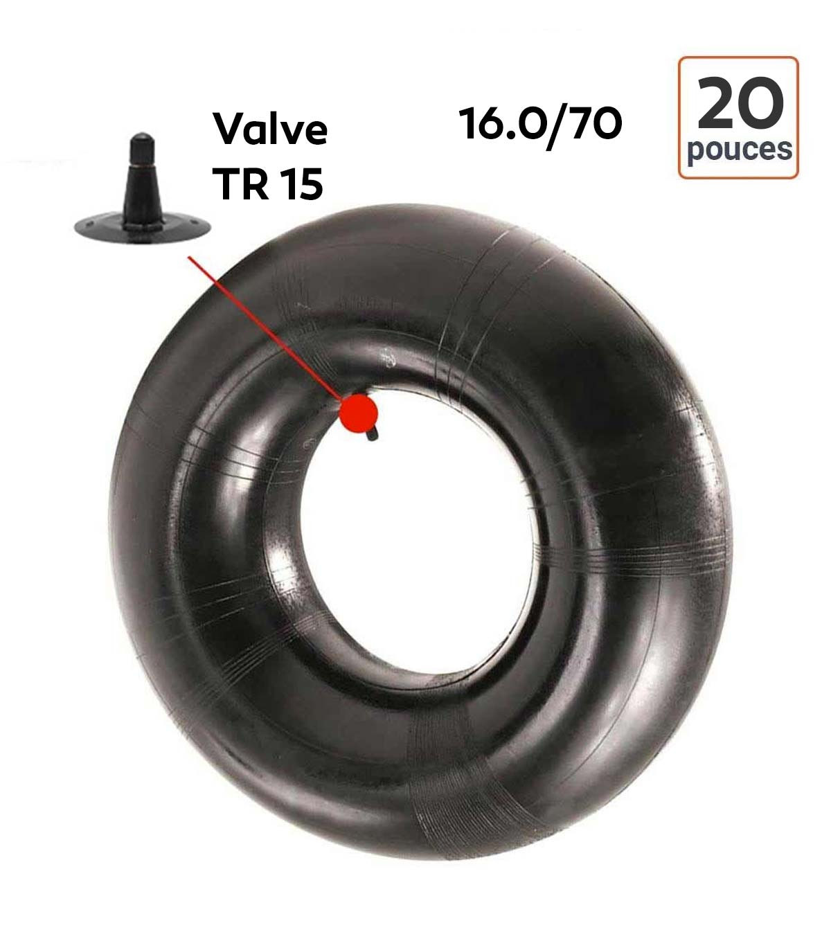 Chambre à Air 16.0/70-20 valve TR15