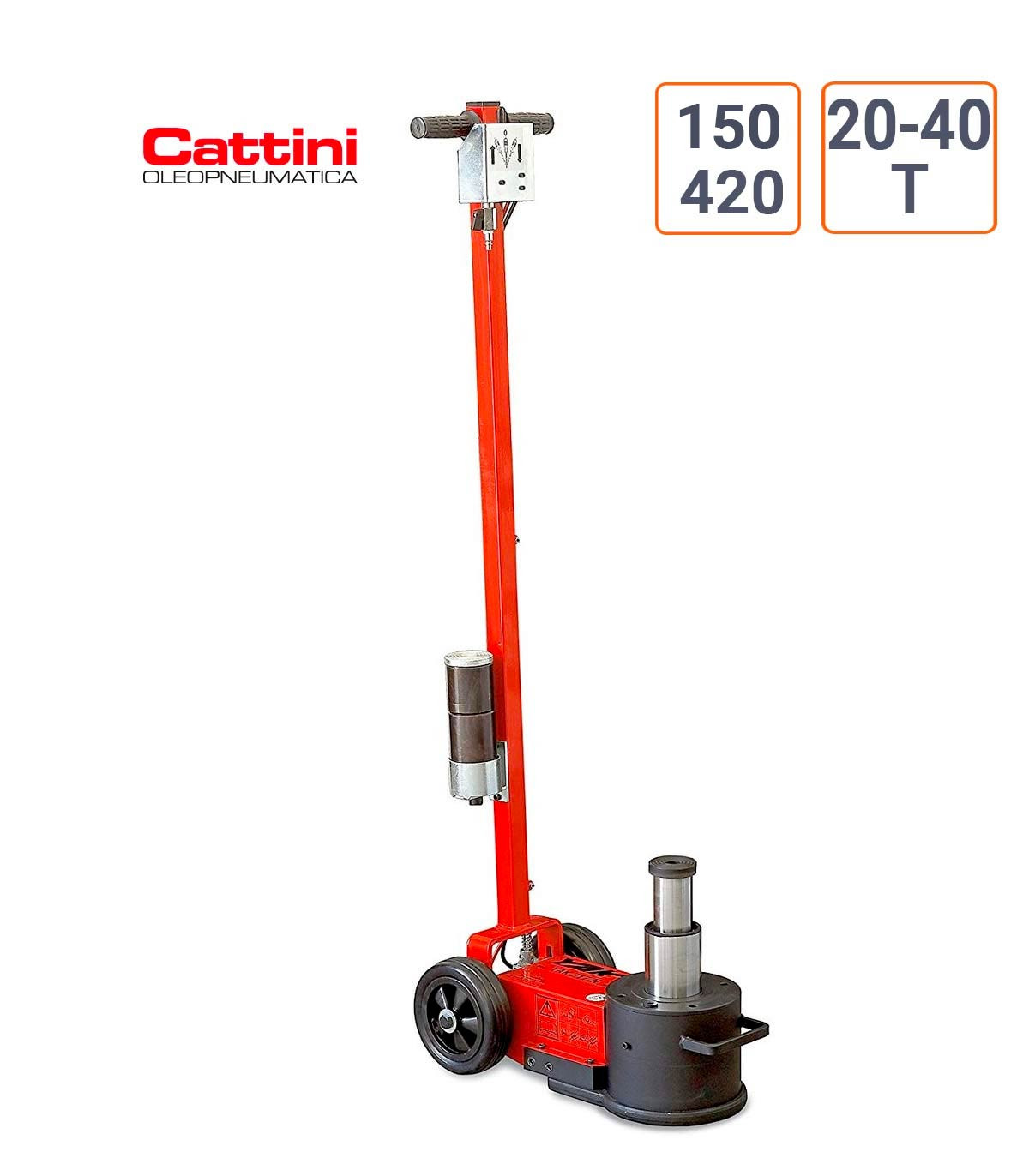 Cric mobile hydropneumatique YAK 215N - Cattini 20-40 Tonnes