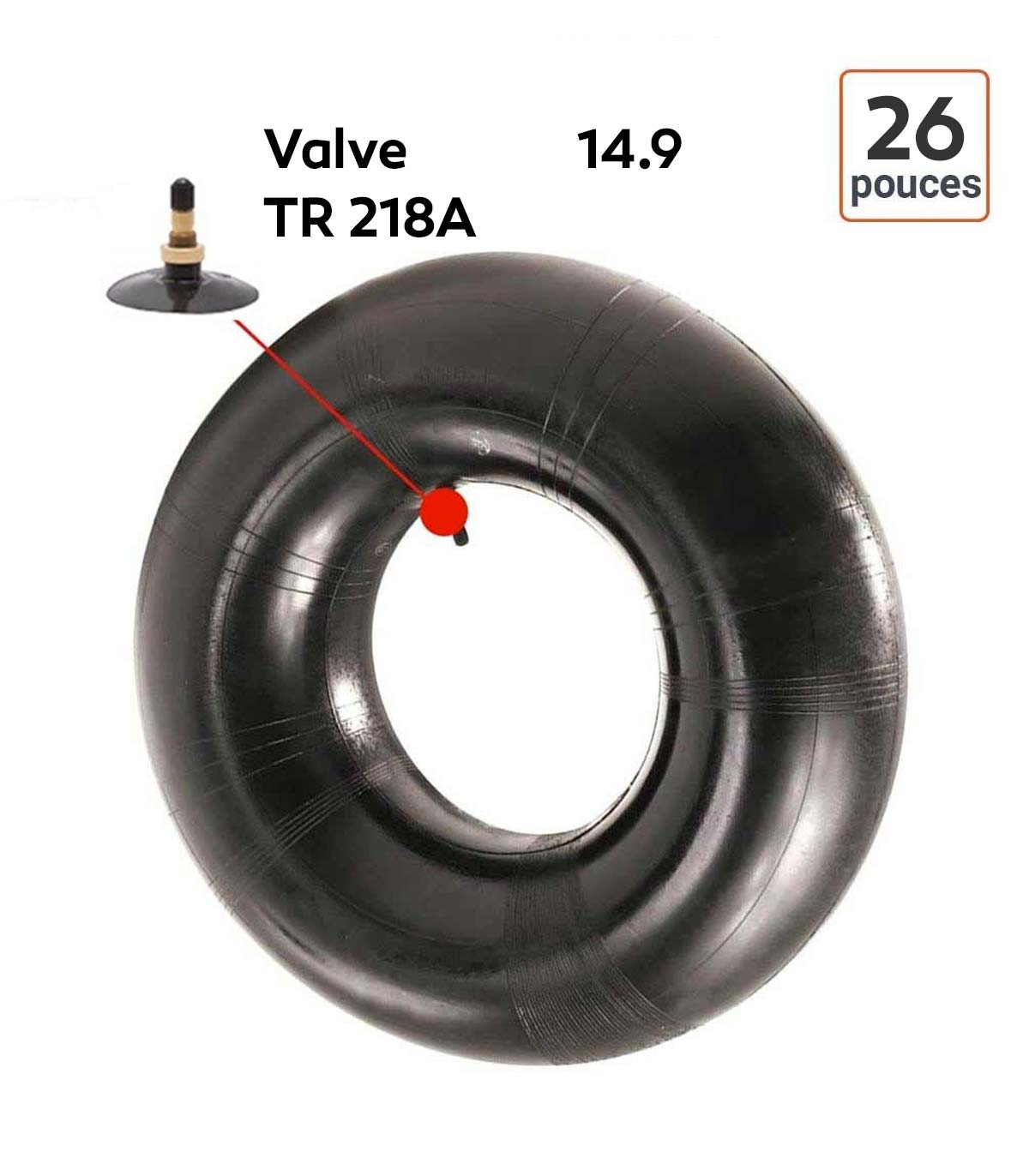 Chambre à Air 14.9-26 valve TR218A