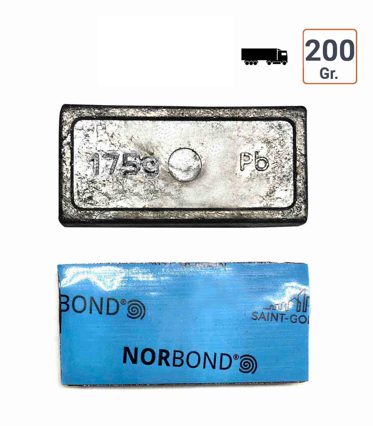 Masses Adhésives Poids Lourds 200 Gr. par 10 ex.