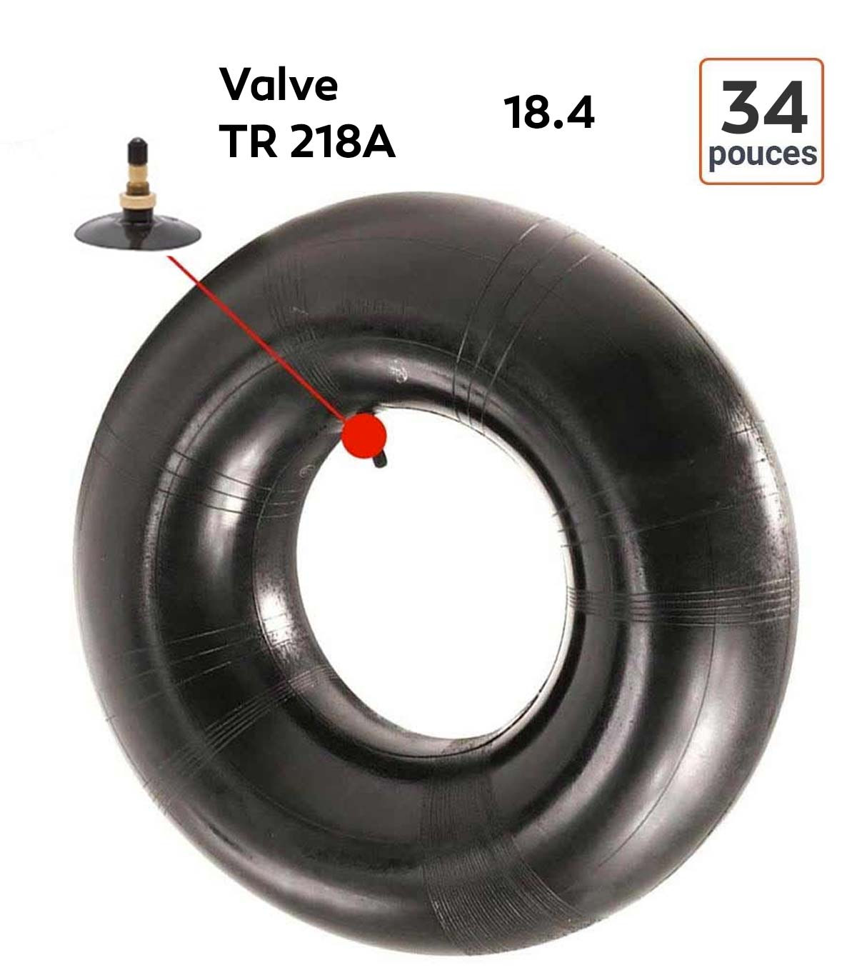 Chambre à Air 18.4-34 valve TR218A