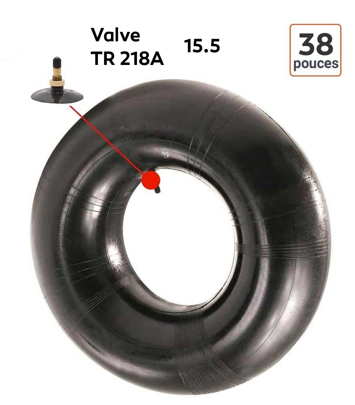 Chambre à Air 15.5-38 valve TR218A