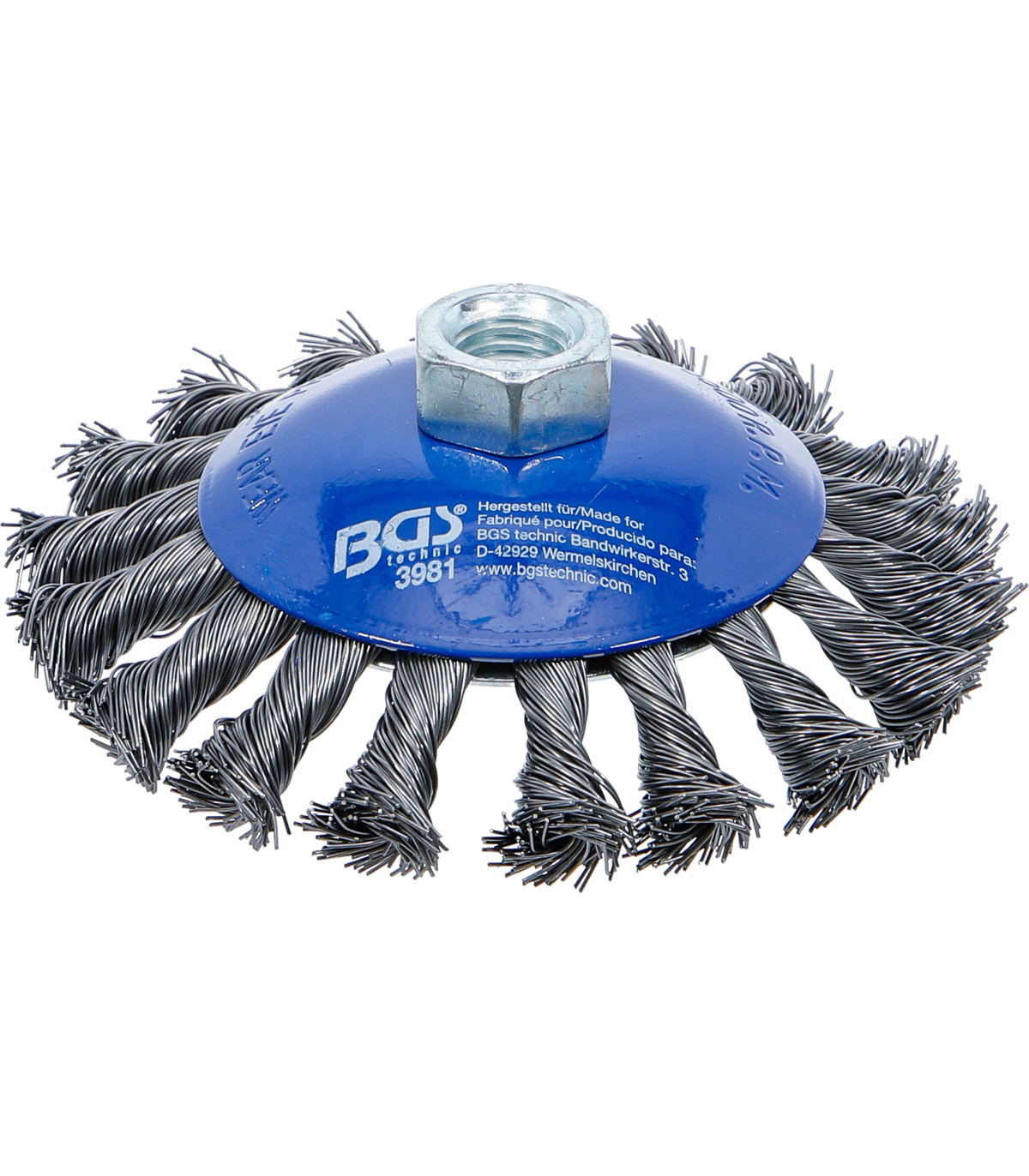 Brosse plate réception M14 x 2,0 diam 115 mm