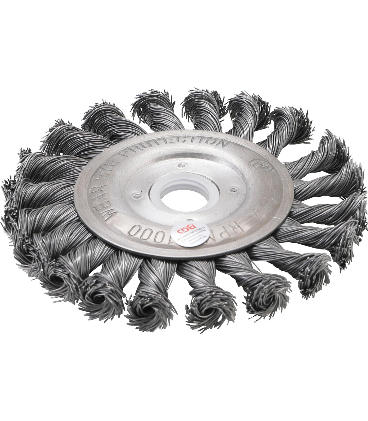 Brosse plate brosse ronde tressée diam 115 mm