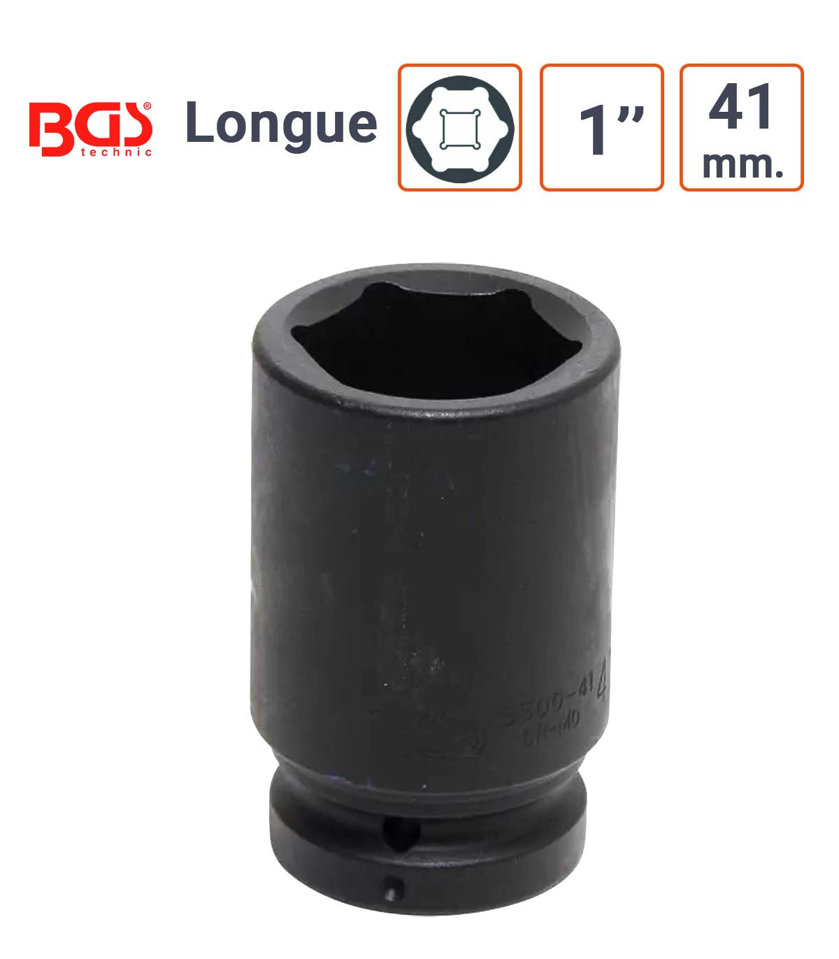 Douille à chocs BGS 1 Pouce 41mm - Longue
