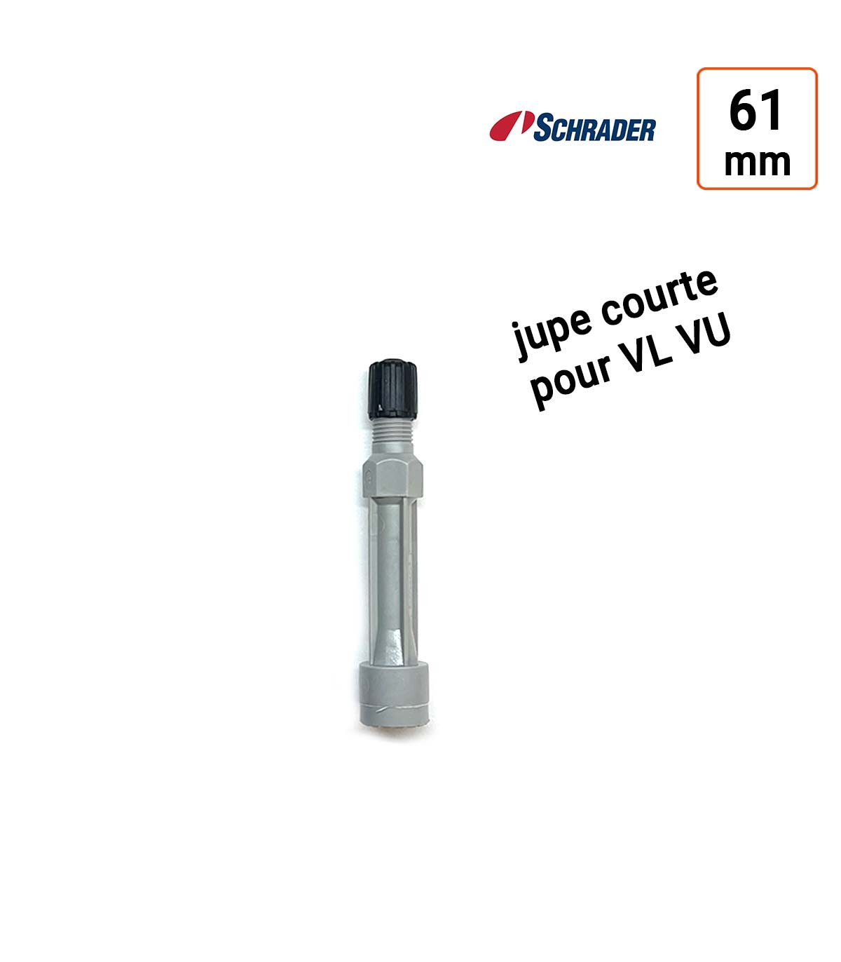 Rallonge rigide plastique jupe courte 61mm vendu par 10 ex.