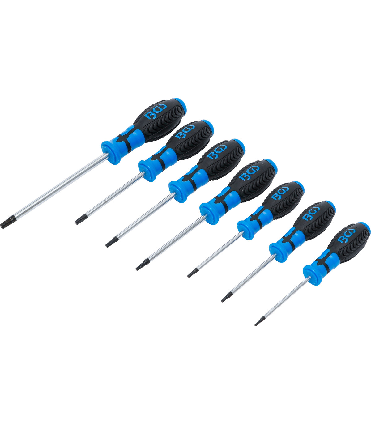Jeu de 7 tournevis Torx avec perçage T10 à T40